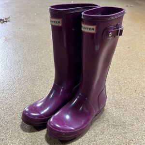 Girls Hunter brand rain boots size 3